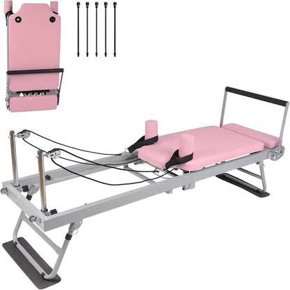 Foldable 77" Adjustable Home Pilates Reformer Machine