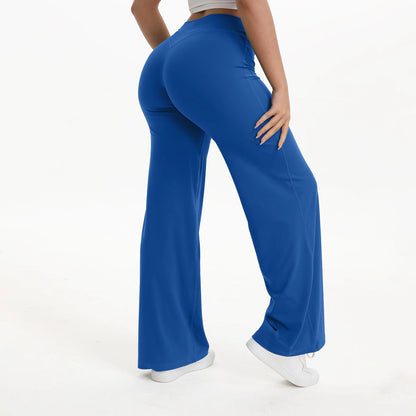 Soft-Motion Mid-Waist Straight Leg Yoga Pants