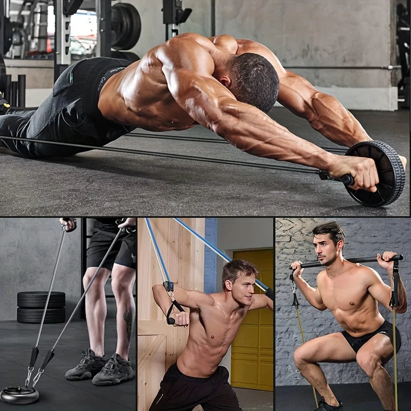 Resistance Bands With Door Anchor, Handles, & Carry Bag