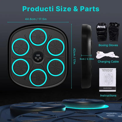Bluetooth LED Music Boxing Pad for Home Training