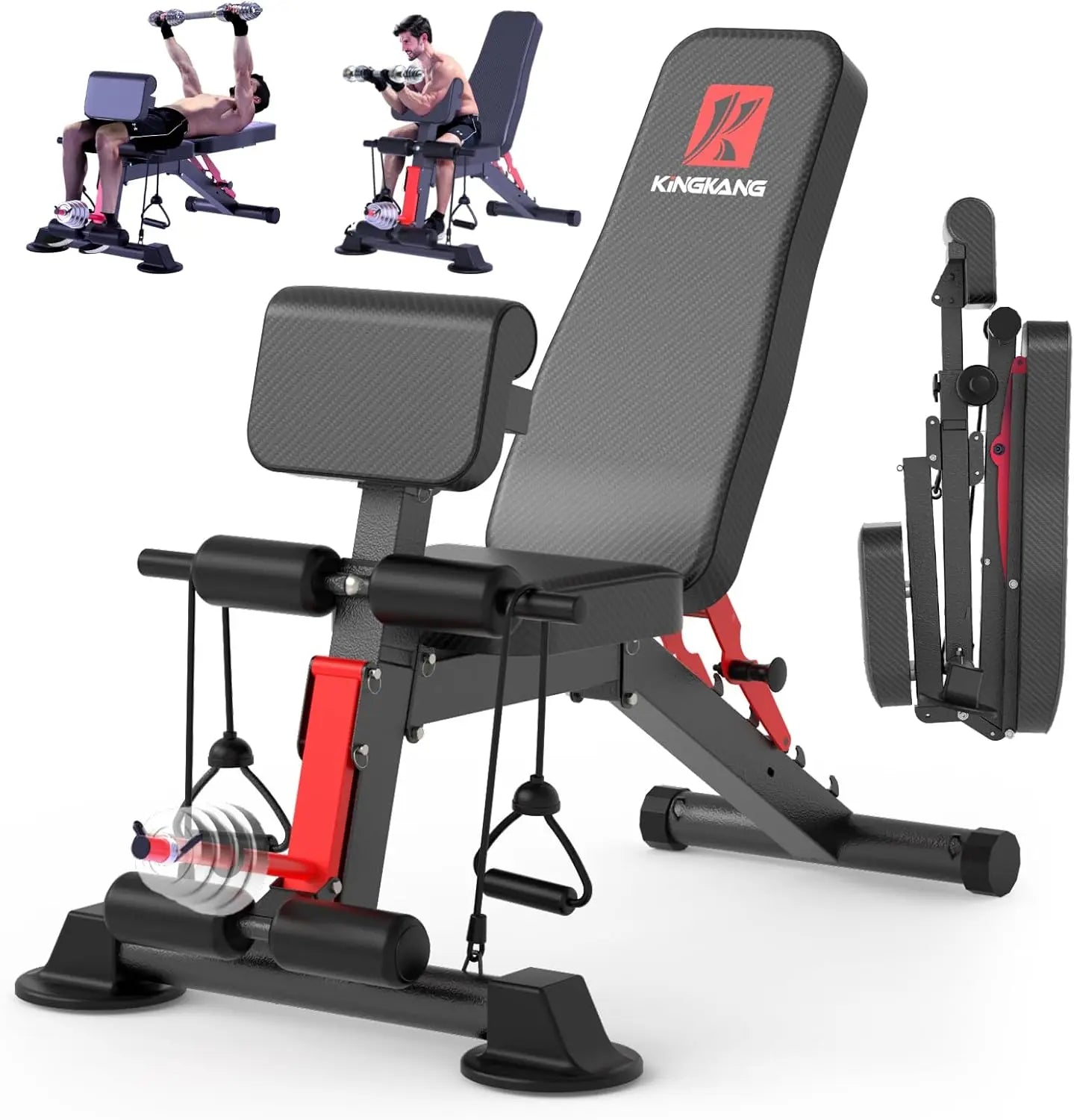 14‑in‑1 Foldable Multi‑Functional Dumbbell Bench