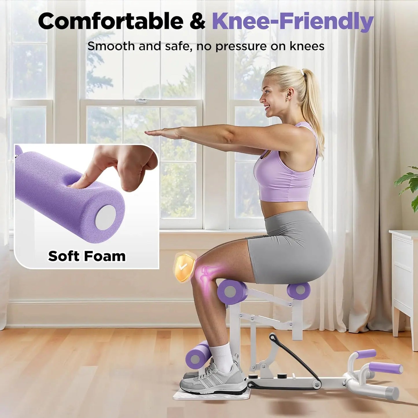 Adjustable Deep Squat Machine Resistance Trainer