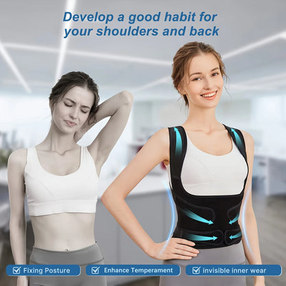 Adjustable Full Back Posture Corrector Brace