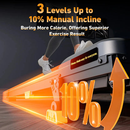 Portable Incline Walking Pad Under‑Desk Treadmill 2.5HP