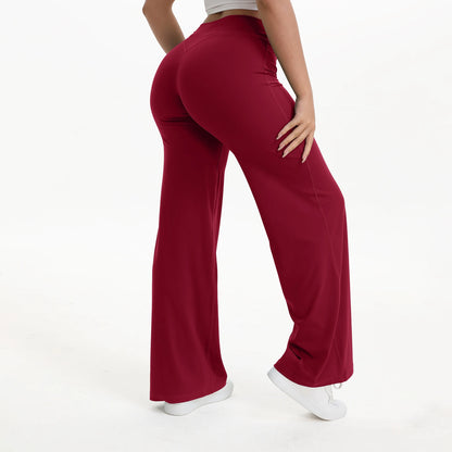 Soft-Motion Mid-Waist Straight Leg Yoga Pants