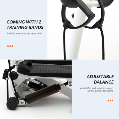 Stepper Machine with Handlebar LCD Monitor