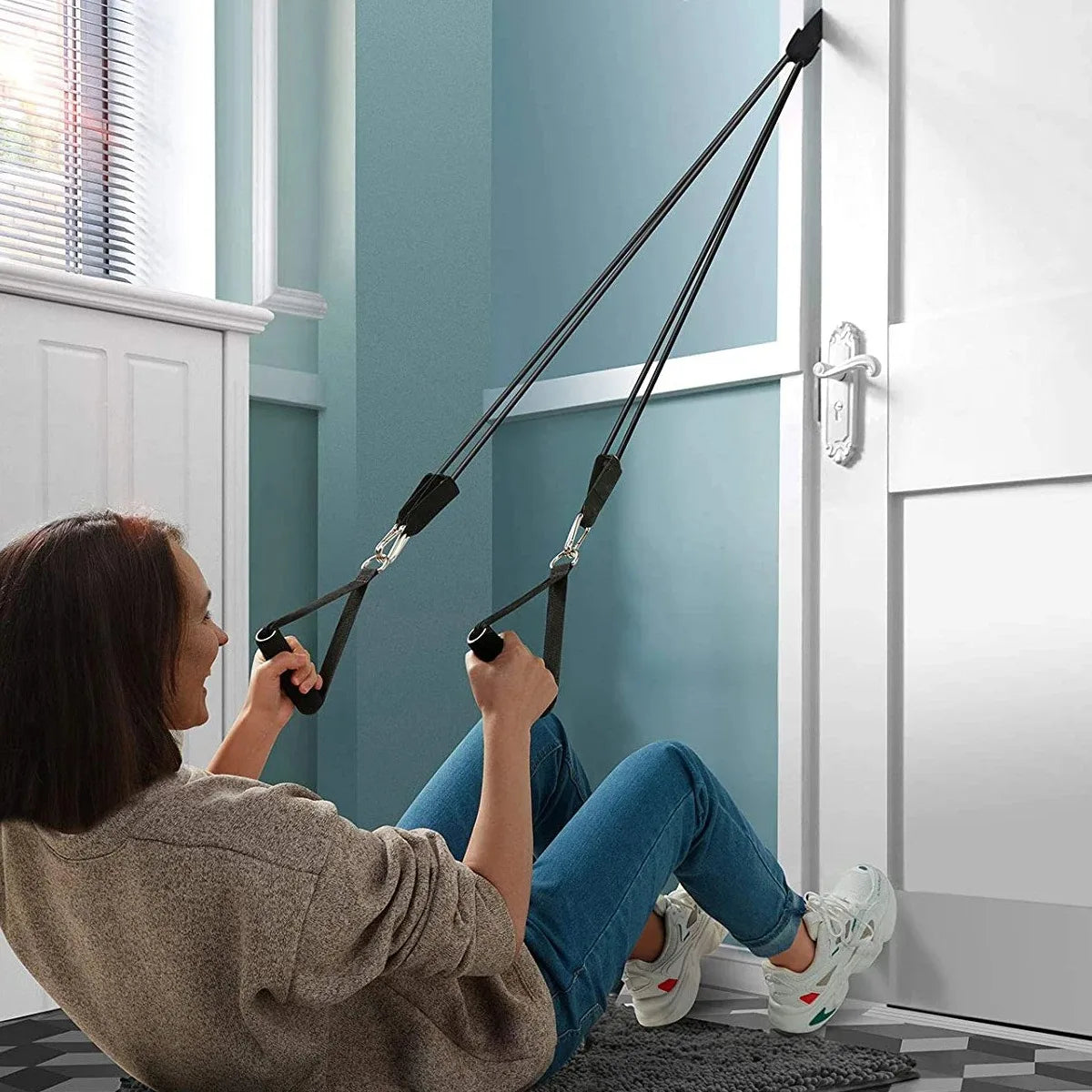 Resistance Bands With Door Anchor, Handles, & Carry Bag