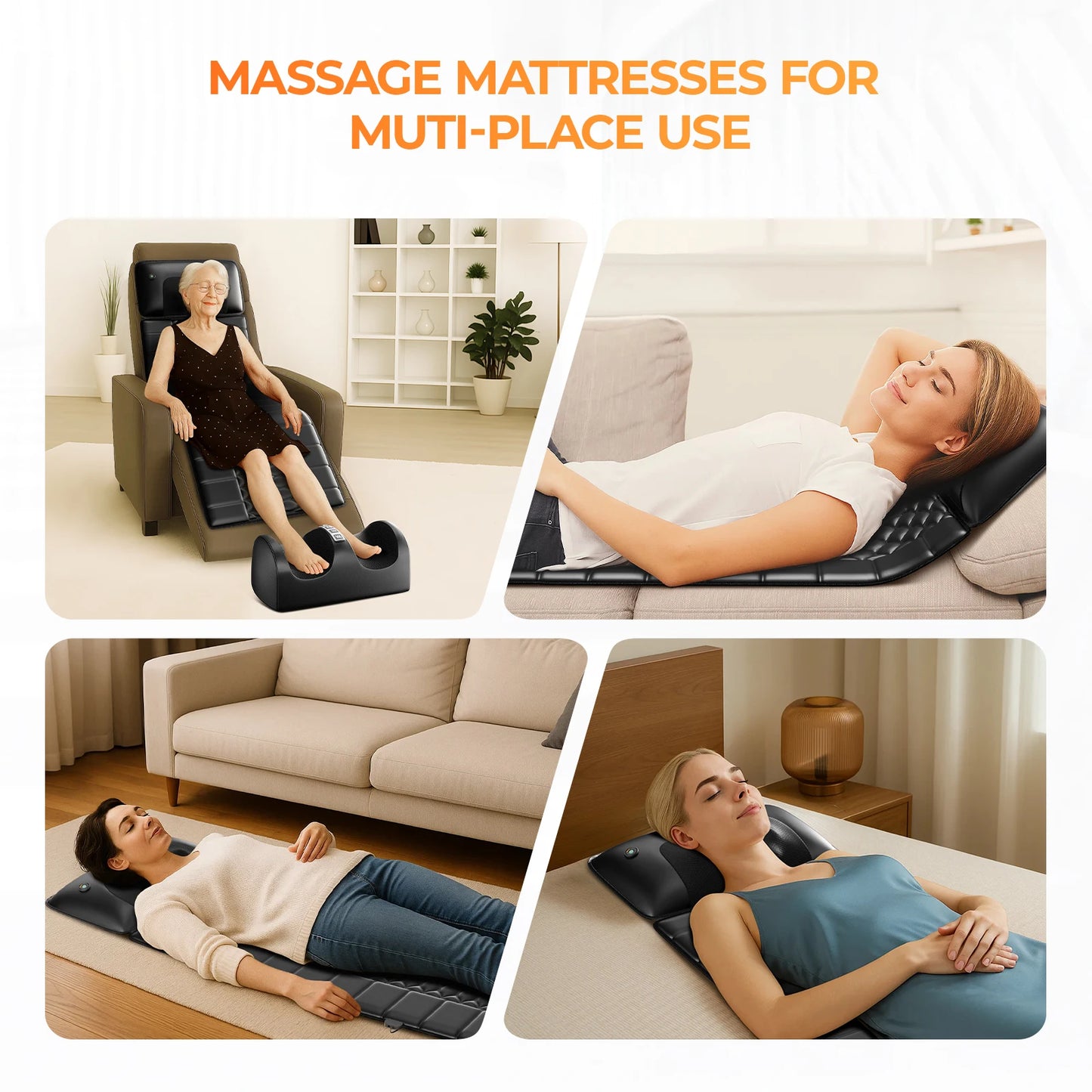 Full Body Shiatsu Massage Mat with Heat