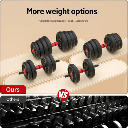 Adjustable Dumbbell Set, 20-80lbs Free Weights