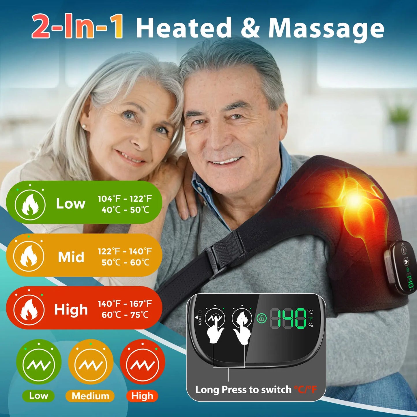 Thermal Electric Shoulder Massager
