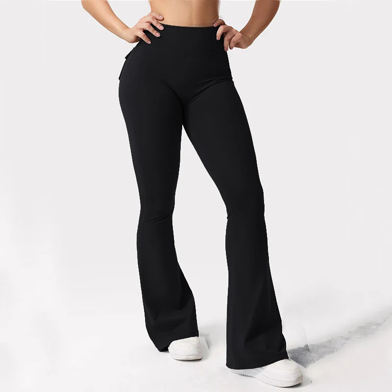 Women's Yoga Trousers, High-Waisted Tummy-Control