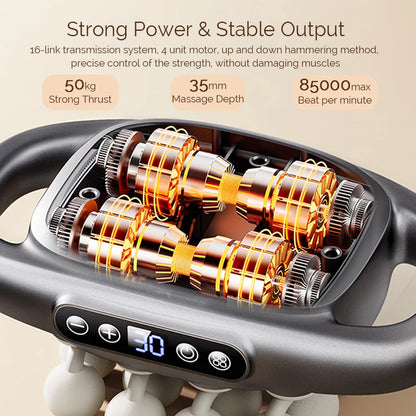 High‑Frequency 16‑Head Fascia Massager
