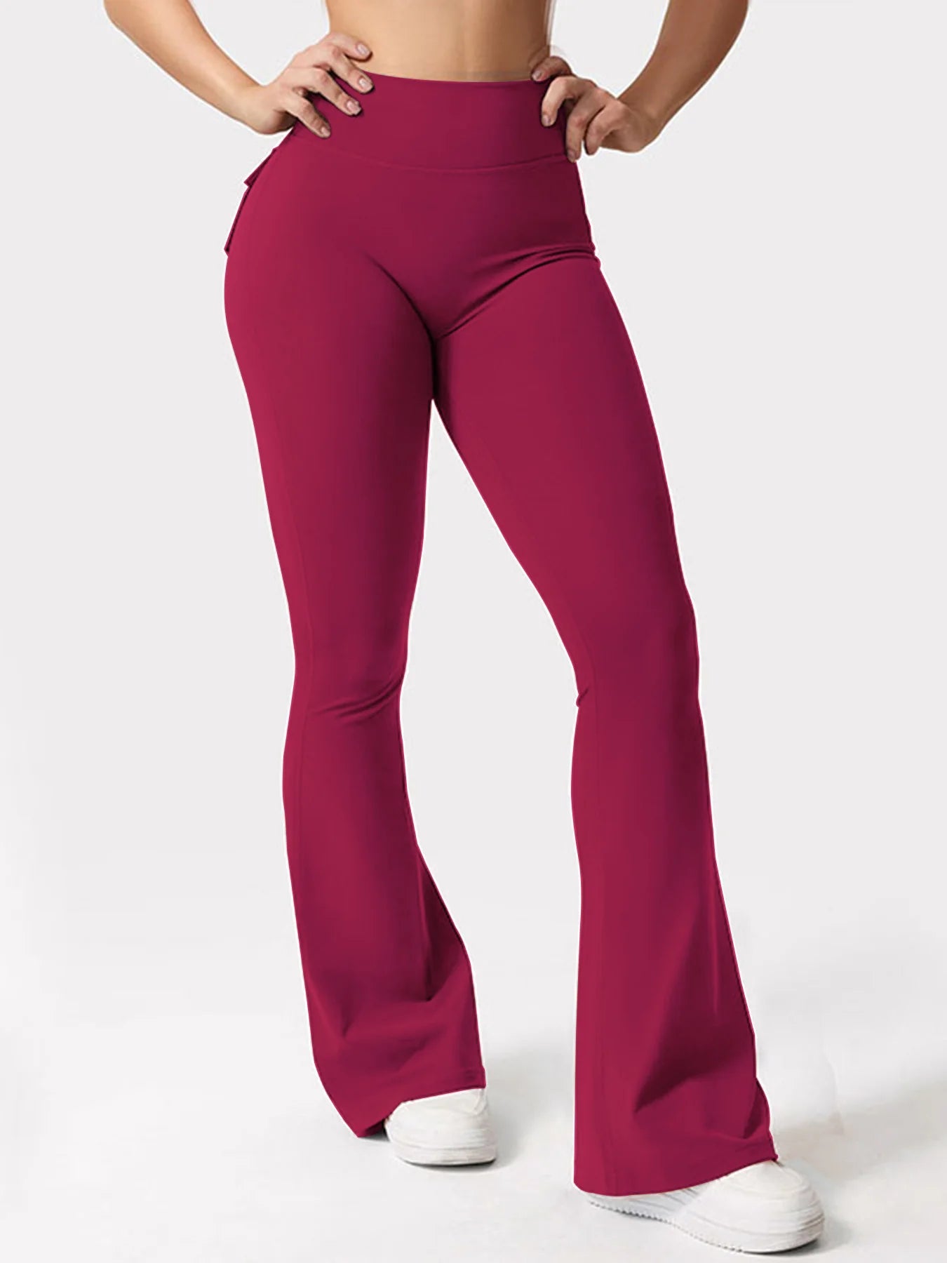 Women's Yoga Trousers, High-Waisted Tummy-Control
