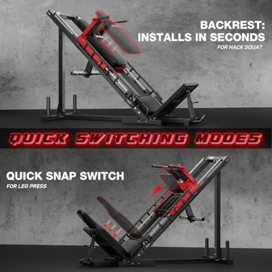 Professional Leg Press & Hack Squat Home Machine