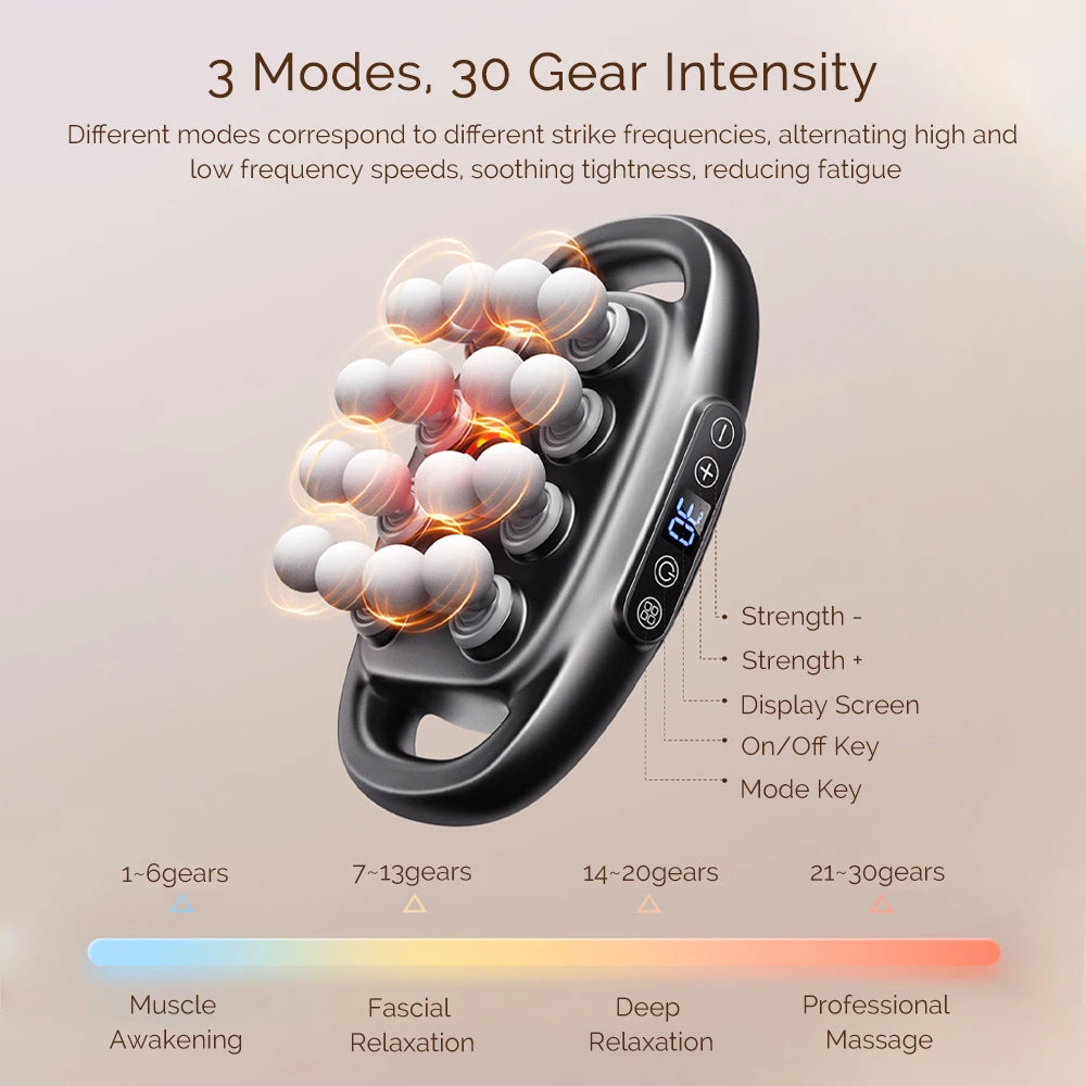 High‑Frequency 16‑Head Fascia Massager