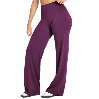 Soft-Motion Mid-Waist Straight Leg Yoga Pants