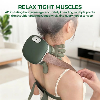 Advanced 4D Wireless Shiatsu Neck & Shoulder Massager