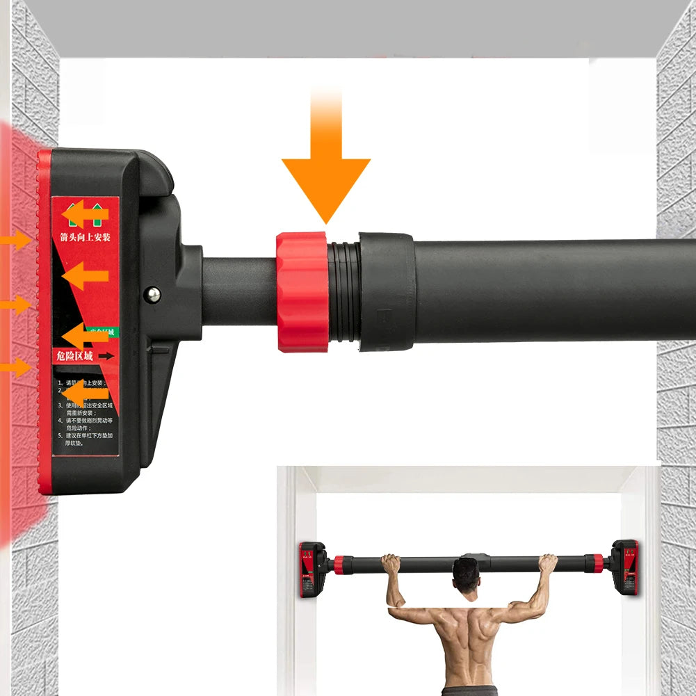 Adjustable Doorway Pull‑Up Bar with Level Gauge