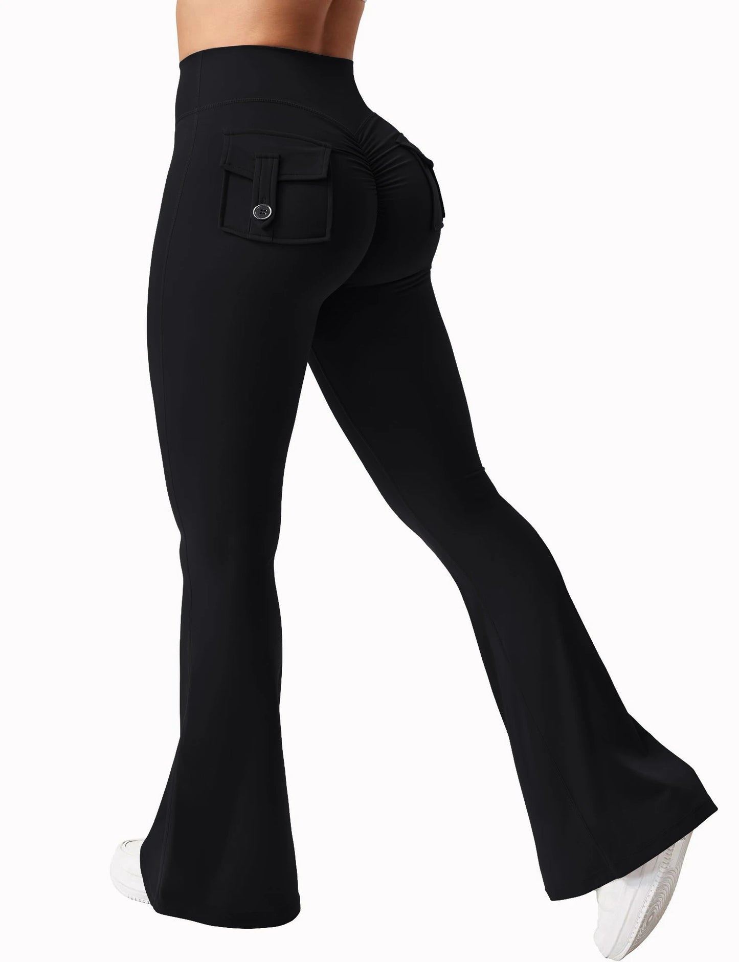 Women's Yoga Trousers, High-Waisted Tummy-Control