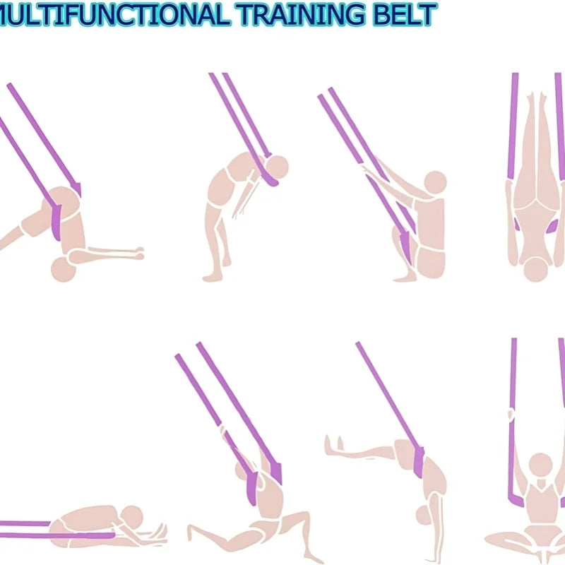 Purple Aerial Yoga Rope for Advanced Training