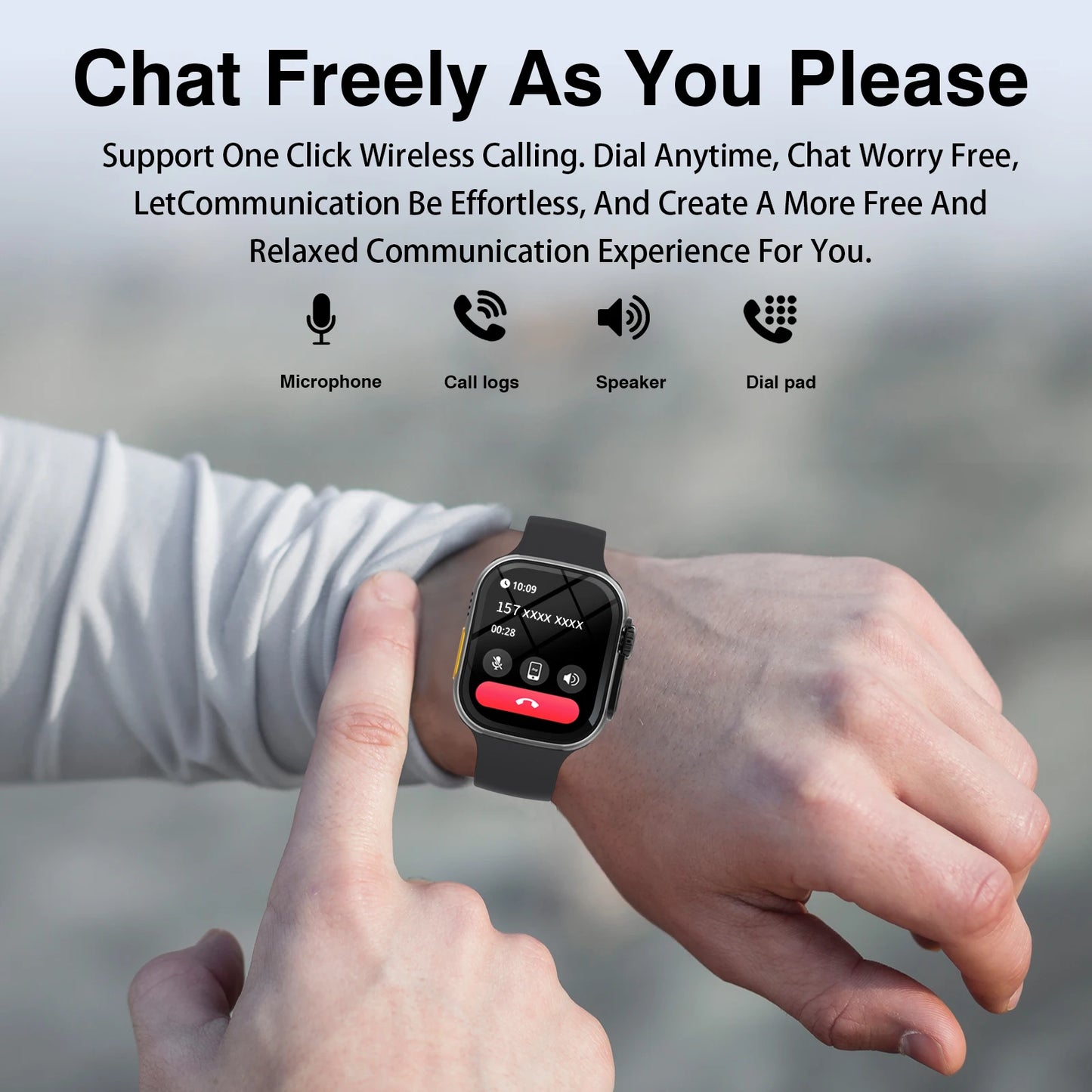 Unisex Smart Watch, Outdoor Sports and Fitness Tracker