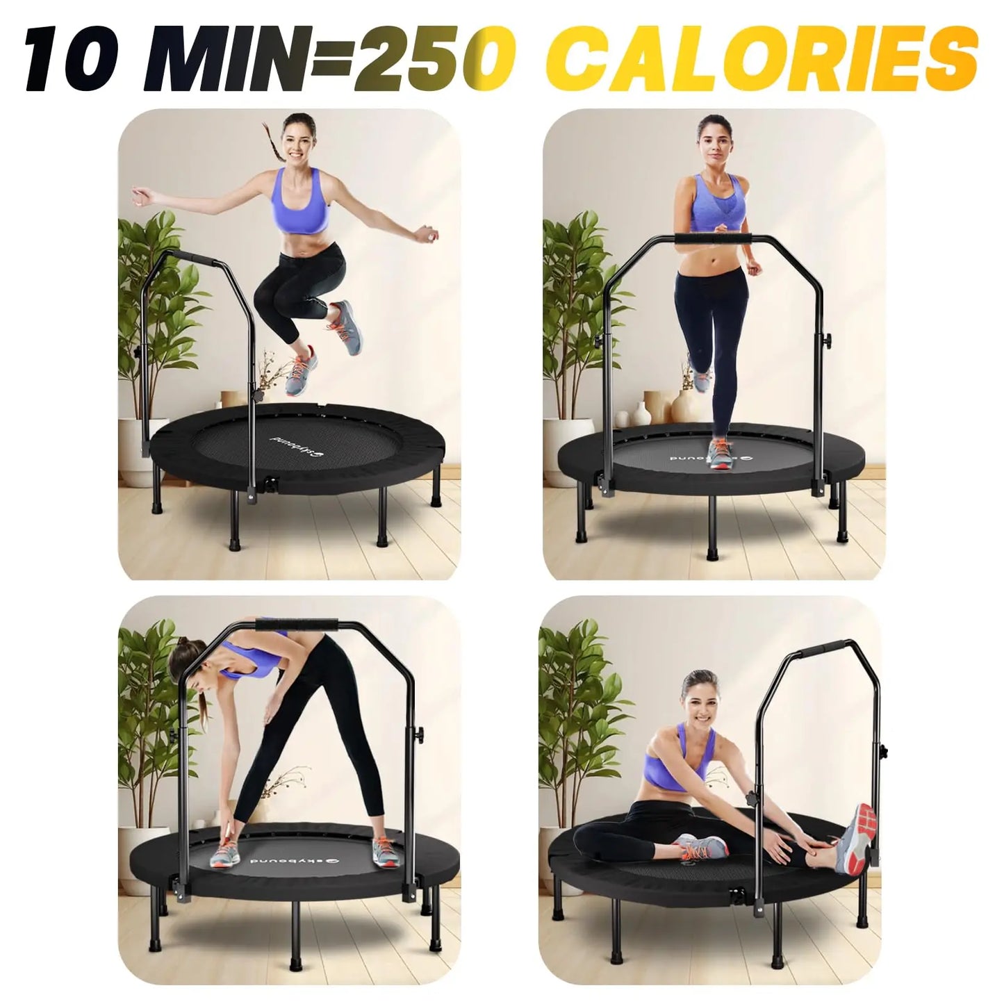 Foldable 40" Mini Rebounder Trampoline for Adults