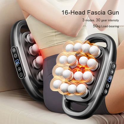 High‑Frequency 16‑Head Fascia Massager