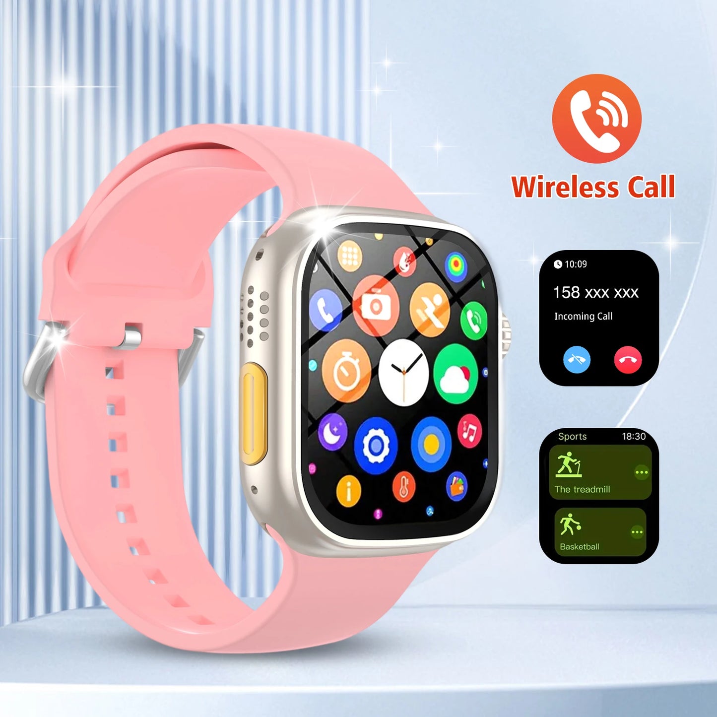Unisex Smart Watch, Outdoor Sports and Fitness Tracker