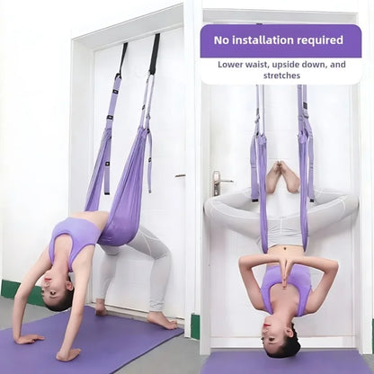 Purple Aerial Yoga Rope for Advanced Training