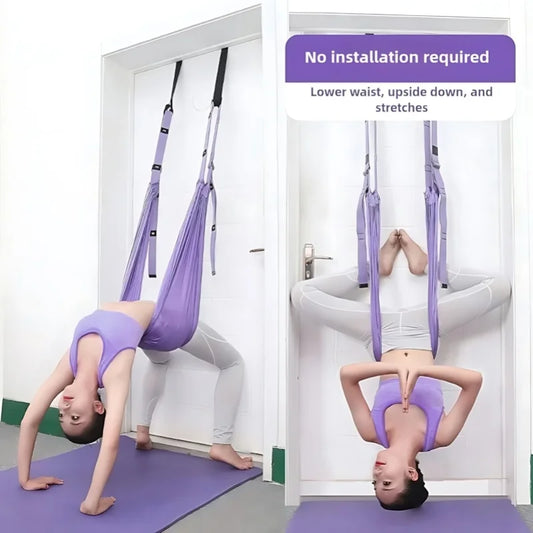 Purple Aerial Yoga Rope for Advanced Training