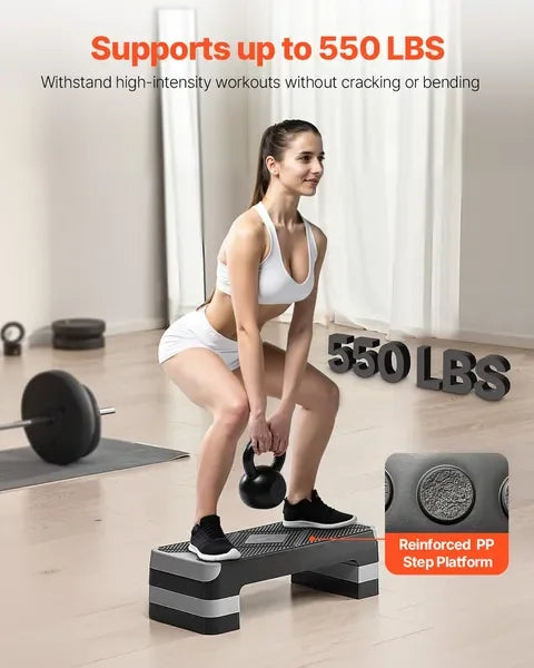 Adjustable 28" AeroExercise Step Platform Trainer