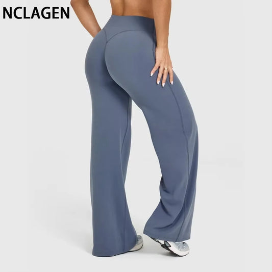 Soft-Motion Mid-Waist Straight Leg Yoga Pants