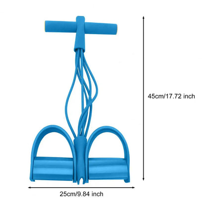 6 Tube Sit-up Pedal Resistance Band with Handle