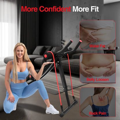 Foldable Core & Abdominal Trainer 440lbs LCD Display