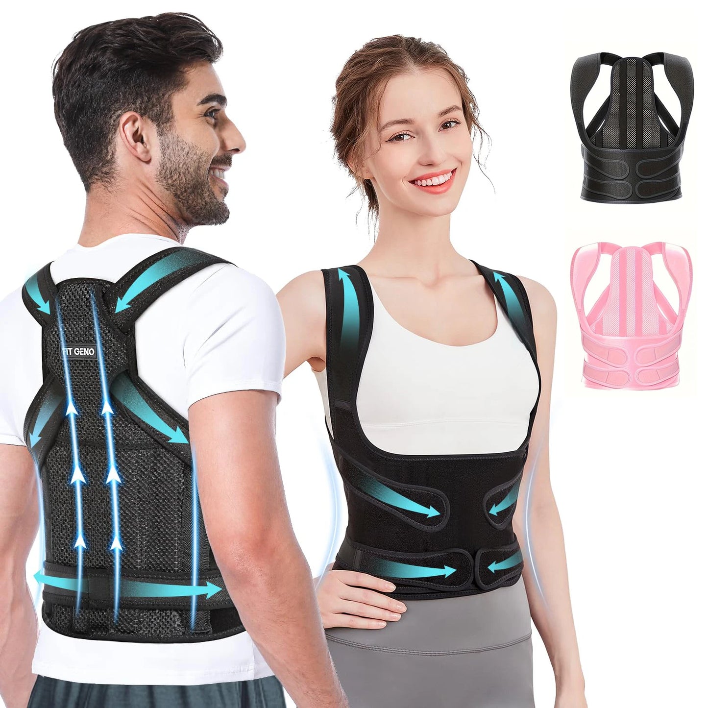 Adjustable Full Back Posture Corrector Brace