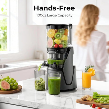 Cold Press Juicer with Large Chute, 100oz Capacity