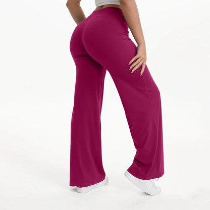 Soft-Motion Mid-Waist Straight Leg Yoga Pants
