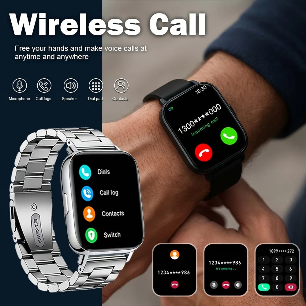 Unisex Wireless Smart Watch with Fitness Tracker.