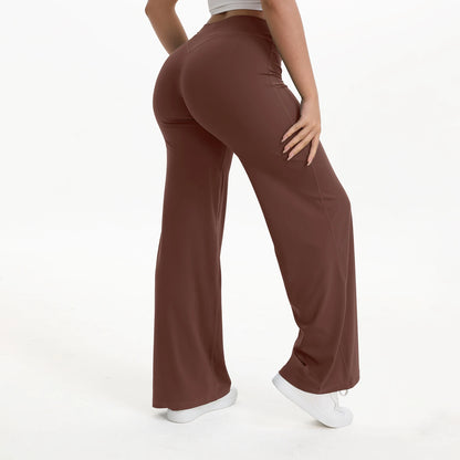 Soft-Motion Mid-Waist Straight Leg Yoga Pants