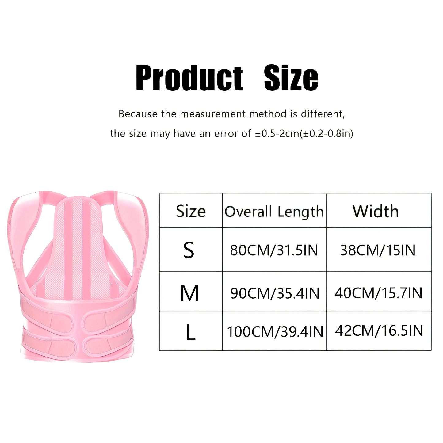Adjustable Full Back Posture Corrector Brace
